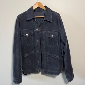 Tom Ford Grey Corduroy Trucker Jacket